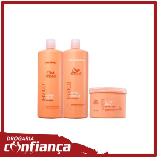 Kit Wella Invigo Nutri-enrich 3 produtos Grande por Drogaria Confiança