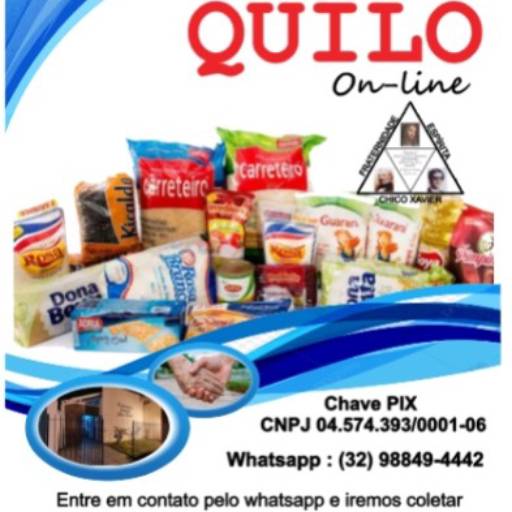 Comprar o produto de Campanha do QUILO on line  em Campanhas Sociais: pela empresa Fraternidade Espírita Chico Xavier - FECX em Leopoldina, MG por Solutudo