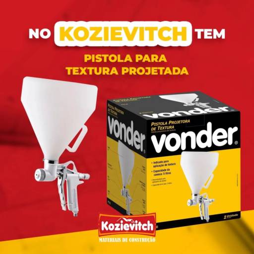 Comprar o produto de Pistola Para Textura Projetada em Pintura pela empresa Kozievitch Materiais de Construção em Foz do Iguaçu, PR por Solutudo