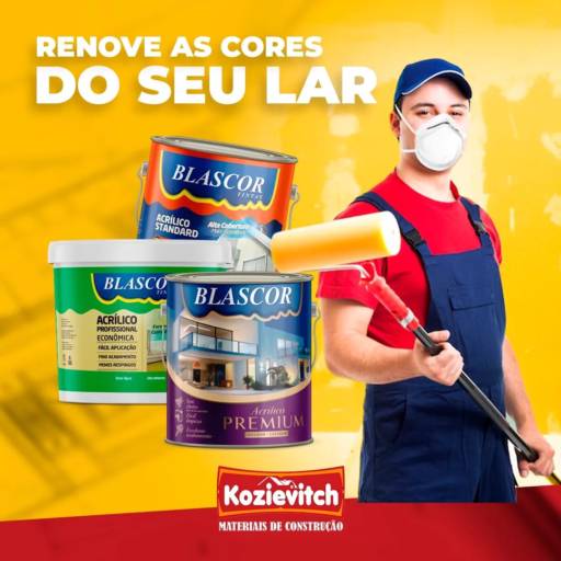 Comprar o produto de Renove as Cores do Seu Lar em Pintura pela empresa Kozievitch Materiais de Construção em Foz do Iguaçu, PR por Solutudo