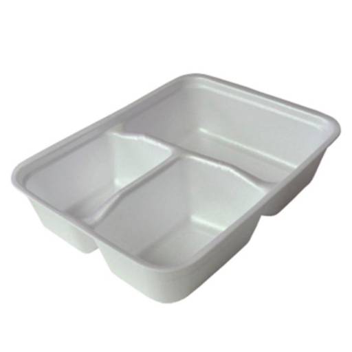 Bandeja Térmica 90 Rasa 3 Divisórias 700 ml de Isopor por unid.