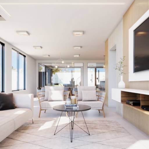 Projetos em 3D em Santa Bárbara Resort Residence, SP por Viviane e Luan - LV Engeo Engenharia e Arquitetura