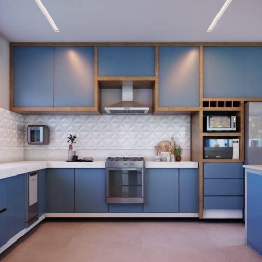 Projetos em 3D em Santa Bárbara Resort Residence, SP por Viviane e Luan - LV Engeo Engenharia e Arquitetura