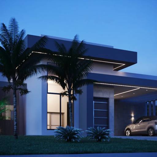 Projetos em 3D em Santa Bárbara Resort Residence, SP por Viviane e Luan - LV Engeo Engenharia e Arquitetura