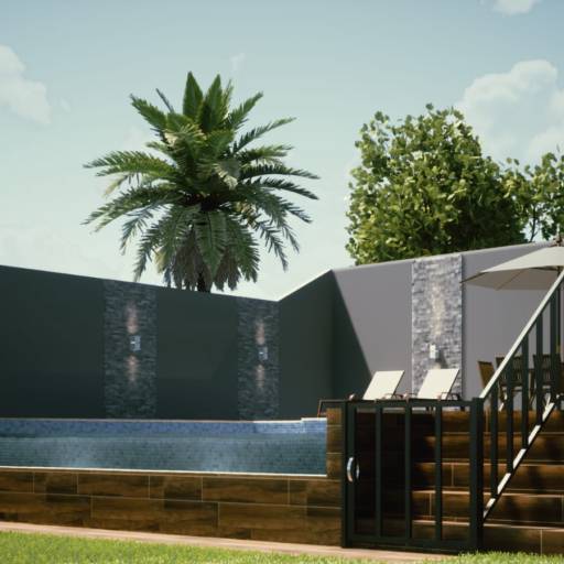 Projetos em 3D em Santa Bárbara Resort Residence, SP por Viviane e Luan - LV Engeo Engenharia e Arquitetura