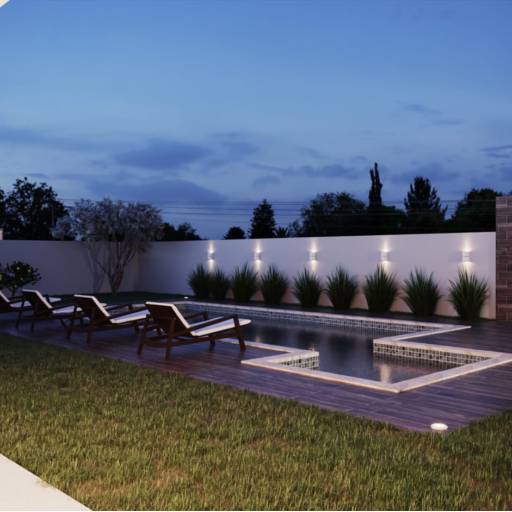 Projetos em 3D em Santa Bárbara Resort Residence, SP por Viviane e Luan - LV Engeo Engenharia e Arquitetura