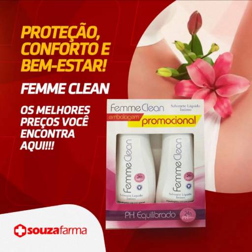 Comprar o produto de Femme Clean em Medicamentos pela empresa Souza Farma em Aracaju, SE por Solutudo