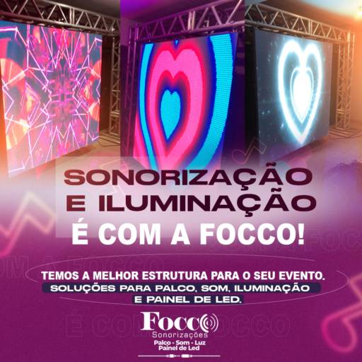 Painel de Iluminação - Crie Ambientes Incríveis para Seus Eventos em Lucas do Rio Verde por Focco Sonorizações