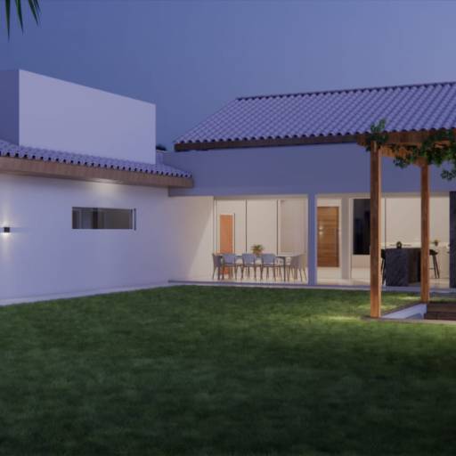 Casas de Campo em Santa Bárbara Resort Residence, SP por Viviane e Luan - LV Engeo Engenharia e Arquitetura