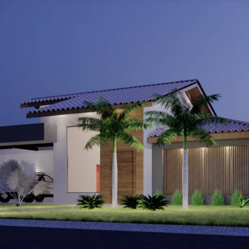 Casas de Campo em Santa Bárbara Resort Residence, SP por Viviane e Luan - LV Engeo Engenharia e Arquitetura