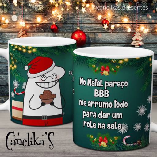 Caneca personalizada de Natal por Canelika's Canecas Personalizadas
