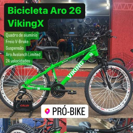 Comprar o produto de Bicicleta aro 26 VikingX em Bicicletas pela empresa Pró Bike Casa das Bicicletas em Dourados, MS por Solutudo