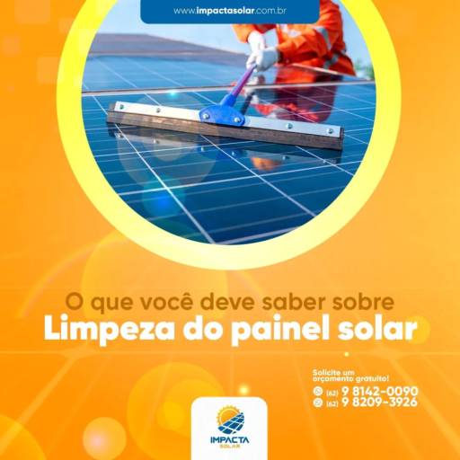 Limpeza de Placa Solar