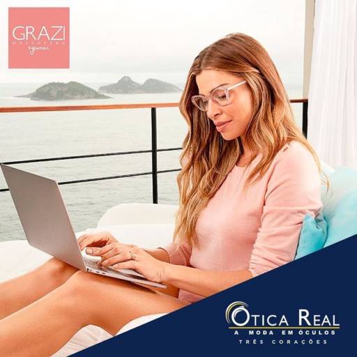 Armação para óculos de grau por Ótica Real