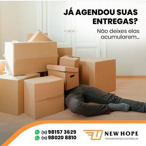 Entrega de malotes por New Hope Transportes