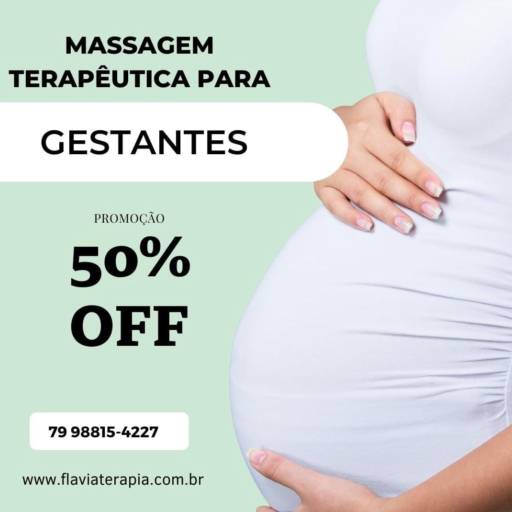 Comprar o produto de Massagem Terapêutica para Gestantes em Massagem pela empresa Flavia Massoterapeuta - Terapia com as mãos em Aracaju, SE por Solutudo
