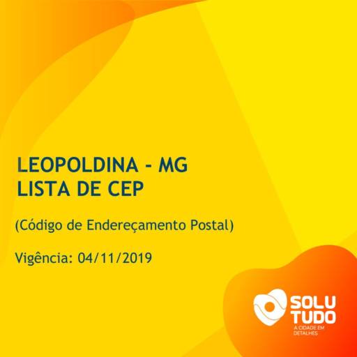 Lista de CEP em Leopoldina-MG  por Correios - Leopoldina 