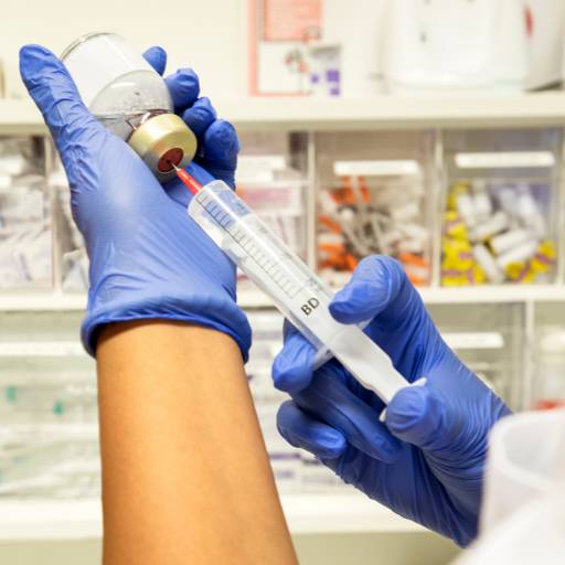 Aplicação de injetável