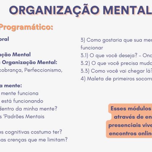 Treinamento Empresarial - Organização Mental em São José dos Campos, SP por Organideia