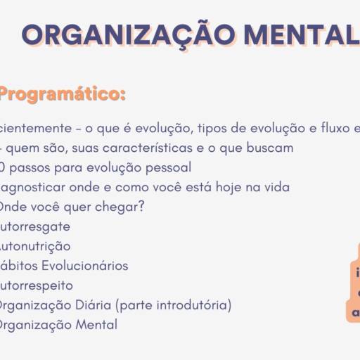 Treinamento Empresarial - Organização Mental em São José dos Campos, SP por Organideia