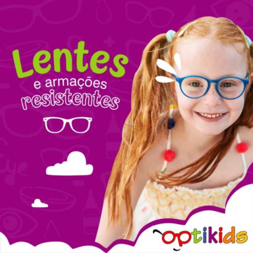 Comprar o produto de Óculos de grau para bebê em Lentes Opticas Especiais pela empresa OptiKids em São Paulo, SP por Solutudo