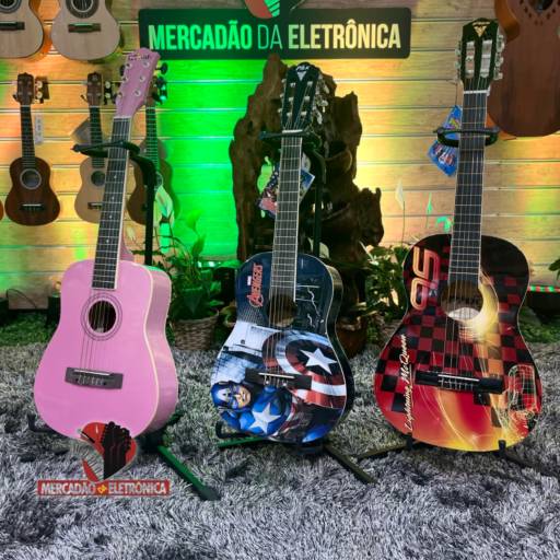 Comprar o produto de Violão PHX Infantil em Instrumentos Musicais pela empresa Mercadão da Eletrônica em Mineiros, GO por Solutudo
