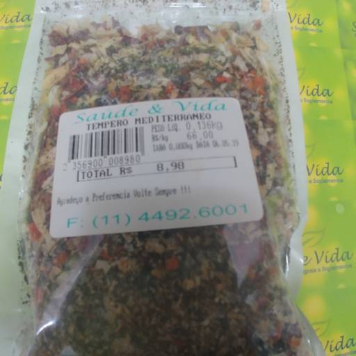 Tempero mediterraneo por Saúde e Vida