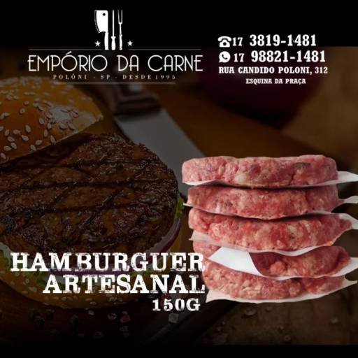 Hambúrguer artesanal 