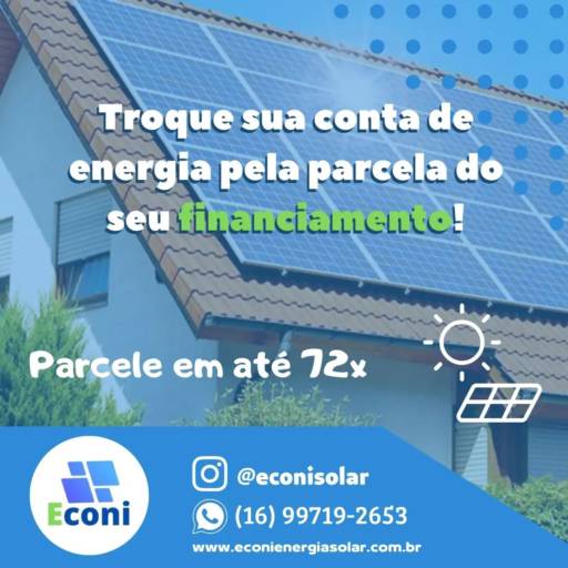 Comprar o produto de Energia Solar para Indústrias em Energia Solar pela empresa Econi Energia Solar em São Carlos, SP por Solutudo