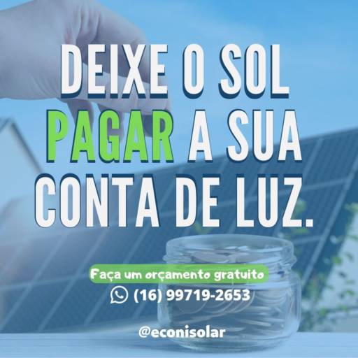 Comprar o produto de Empresa de Energia Solar em Energia Solar pela empresa Econi Energia Solar em São Carlos, SP por Solutudo