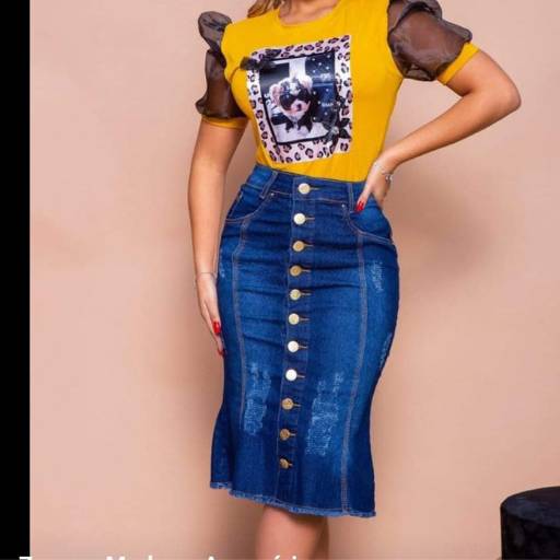 Saia jeans