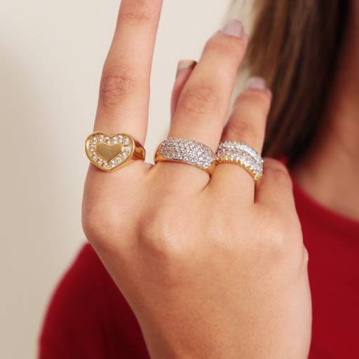 Revendedora  Anel feminino banhado a ouro