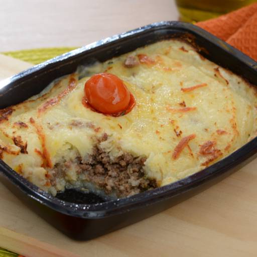 Escondidinho de purê de batata doce com carne moída por Leveat - Comidas saudáveis e ultrassaborosas