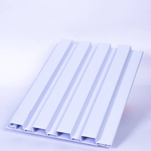 Painel Ripado de PVC Branco por Polytech Plasticos Técnicos