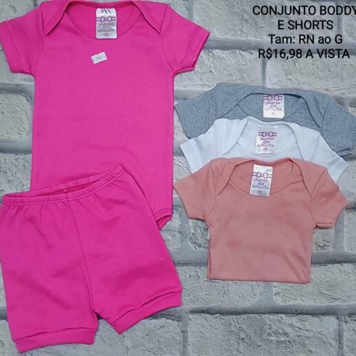 Conjunto Body e Shorts por Influência Kids - Moda Infantil