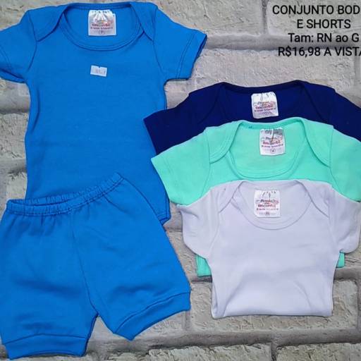 Conjunto Body e Shorts por Influência Kids - Moda Infantil