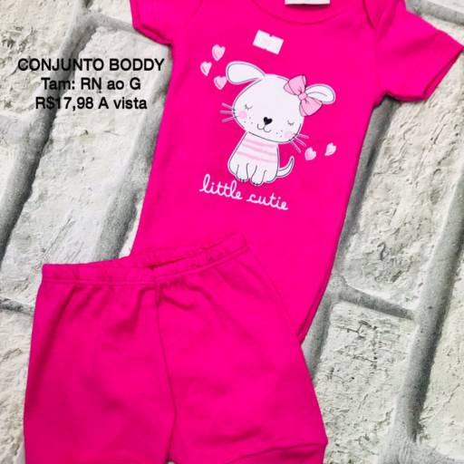 Conjunto Body e Shorts por Influência Kids - Moda Infantil