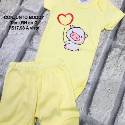 Conjunto Body e Shorts por Influência Kids - Moda Infantil