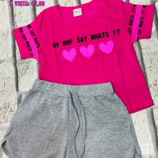Conjunto Cropped feminino por Influência Kids - Moda Infantil