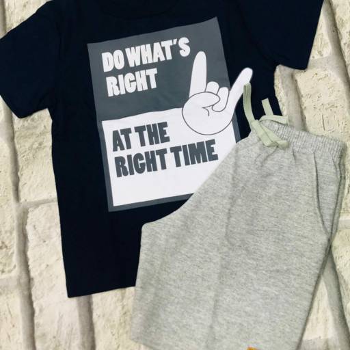 Conjunto infantil de algodão por Influência Kids - Moda Infantil