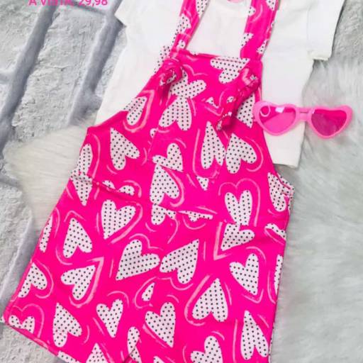 Macacão infantil de alcinha por Influência Kids - Moda Infantil