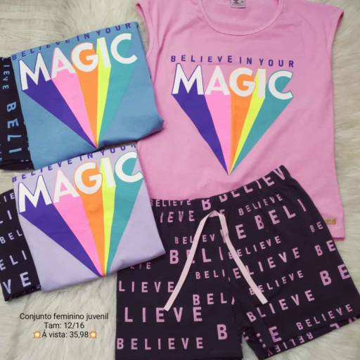 Conjunto Feminino Juvenil por Influência Kids - Moda Infantil