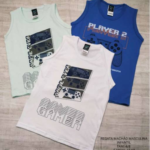 Regata Infantil Masculina por Influência Kids - Moda Infantil