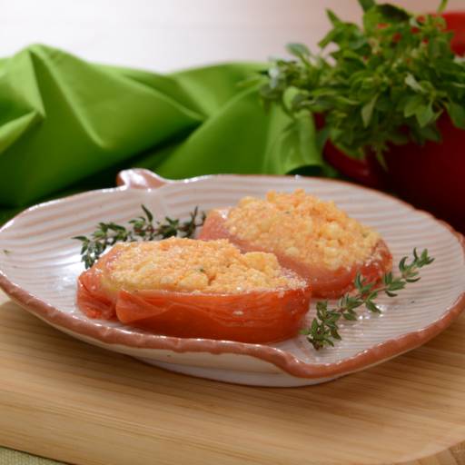 Tomate recheado com ricota por Leveat - Comidas saudáveis e ultrassaborosas