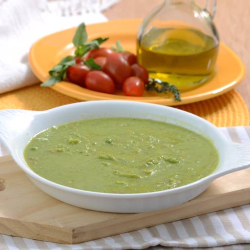 Creme de ervilha com bacon por Leveat - Comidas saudáveis e ultrassaborosas