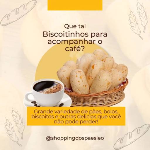 Na Padaria Shopping dos Pães nós temos uma grande variedade de pães, bolos e biscoitos para acompanhar seu café.