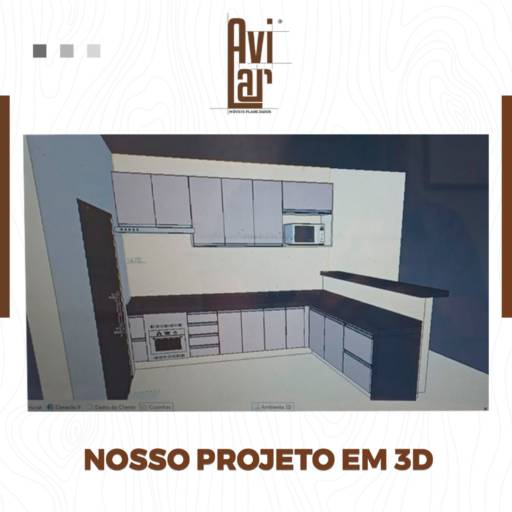 Projeto em 3D por Avilar Móveis Planejados