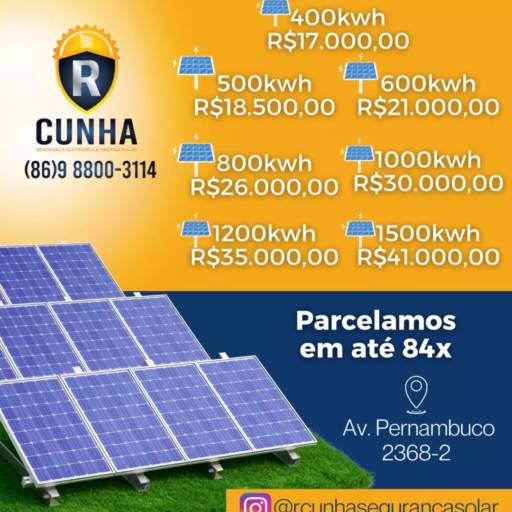 Gerador de Energia Solar por RCunha Segurança Eletronica e Energia Solar