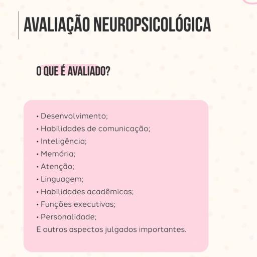 Avaliação Neuropsicológica 