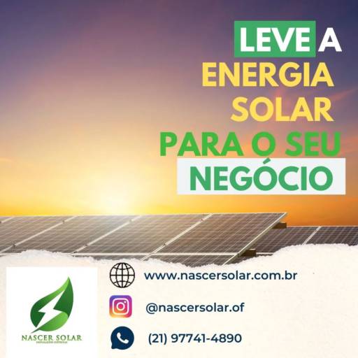Energia Solar para Comércio por Nascer Solar